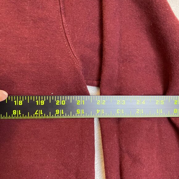 Champion Men's Sweatshirt Medium Eco Maroon Crewneck Long Sleeve Pullover Casual - Picture 5 of 7